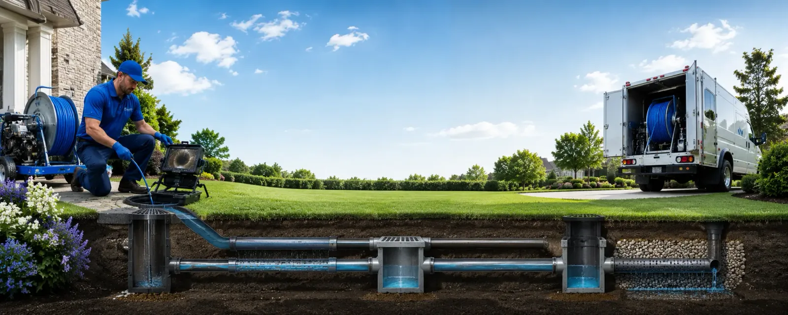 Outdoor drain cleaning information for Chateaugay, NY